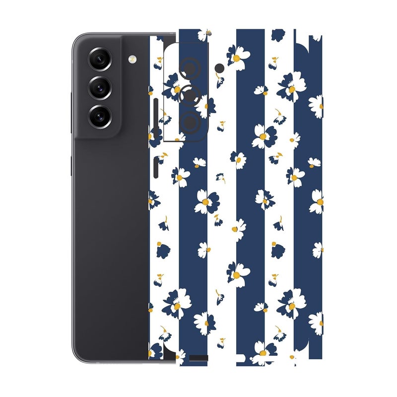 90STETHIX Compatible for Samsung Galaxy S21 FE (5G) Mobile Back Skin Screen Guard Protector (Coverage - Back+Camera+Sides) (Design-6) (210) - Image 1