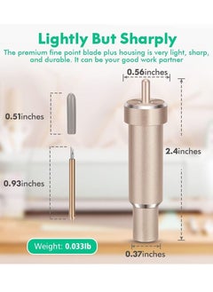 واي آند دي Fine Spot Cutting Blades, Plotter Accessories Knife Holder Housing Manufacturing Fabric Blades for Maker, Maker 3, Explore, Explore One/ Air, Air 2/ 3 Flat, Vinyl, Faux Leather  - Image 5