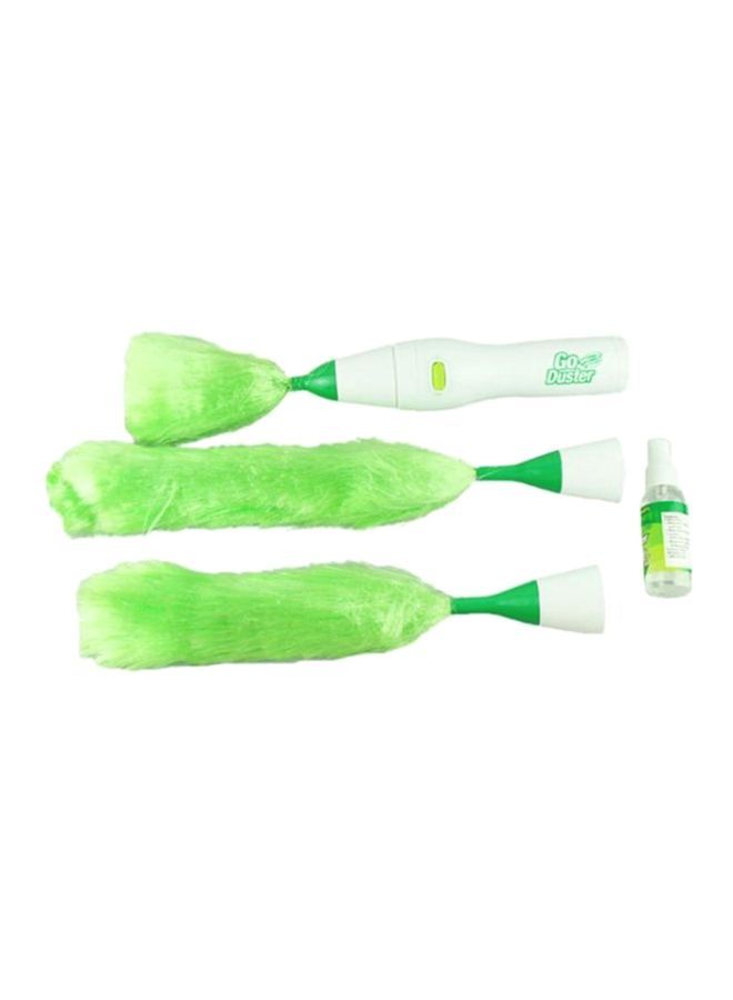 NIBEMINENT 4-Piece Motorized Duster Green/White - Image 1