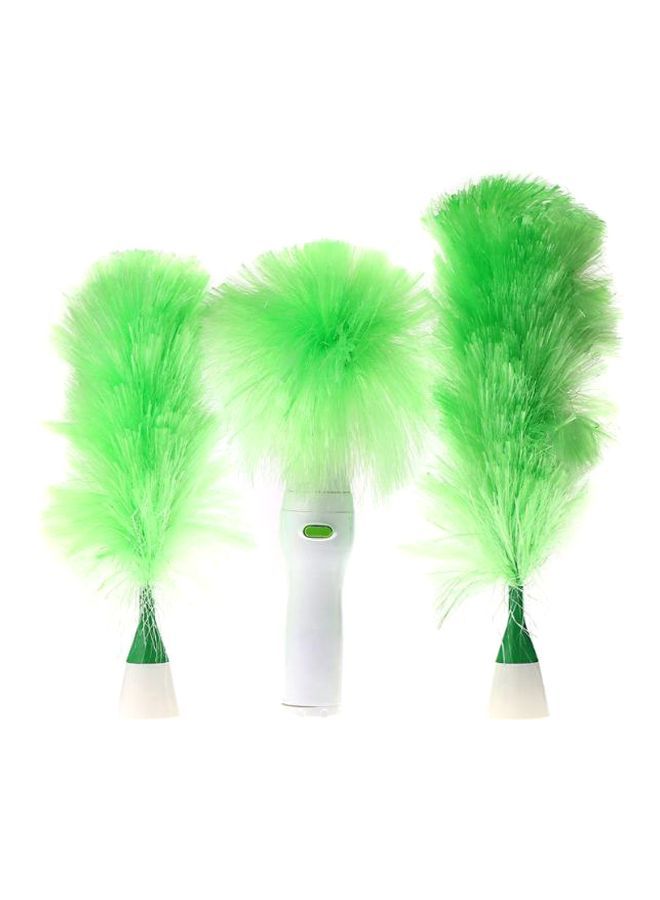NIBEMINENT 4-Piece Motorized Duster Green/White - Image 2