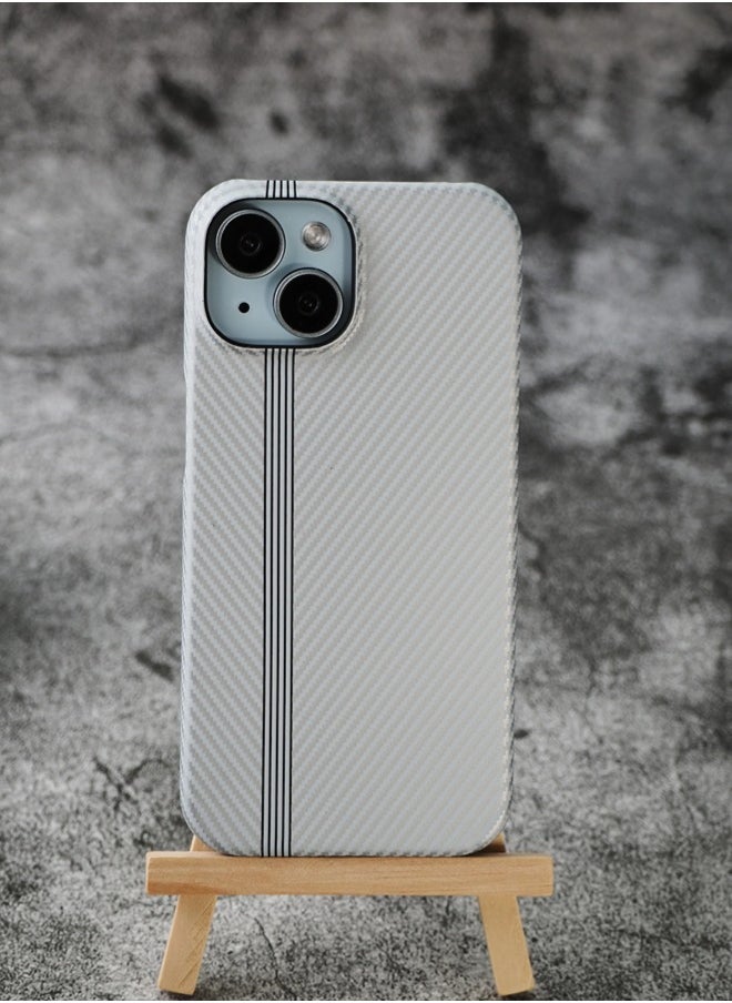 ShebSheb - Fine White Striped iphone Case for iPhone 14 - Image 1