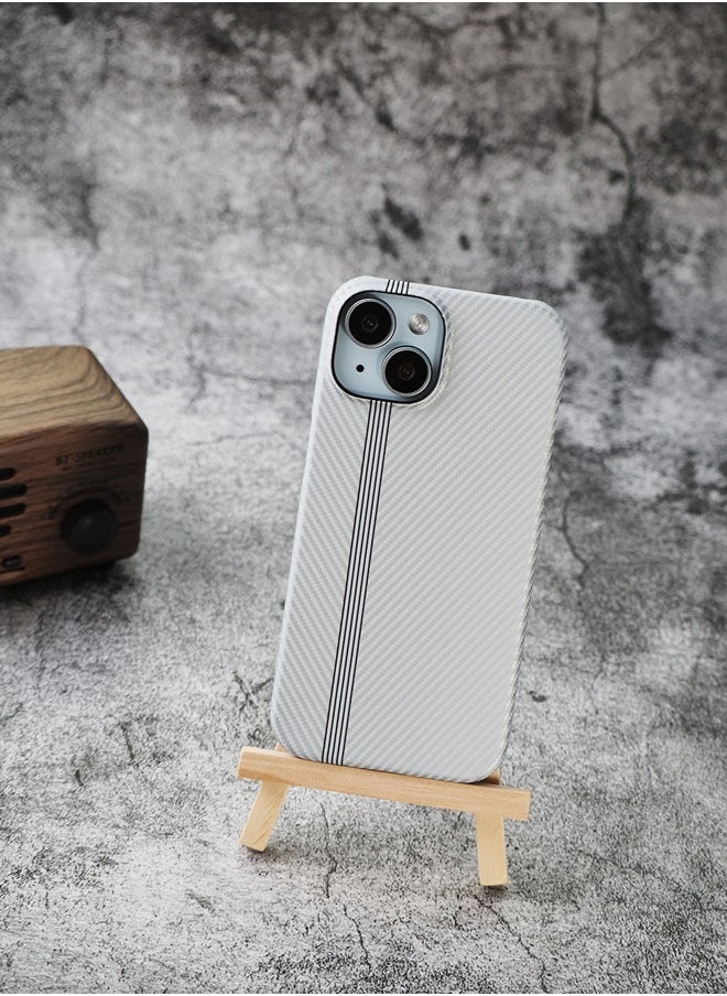 ShebSheb - Fine White Striped iphone Case for iPhone 14 - Image 1