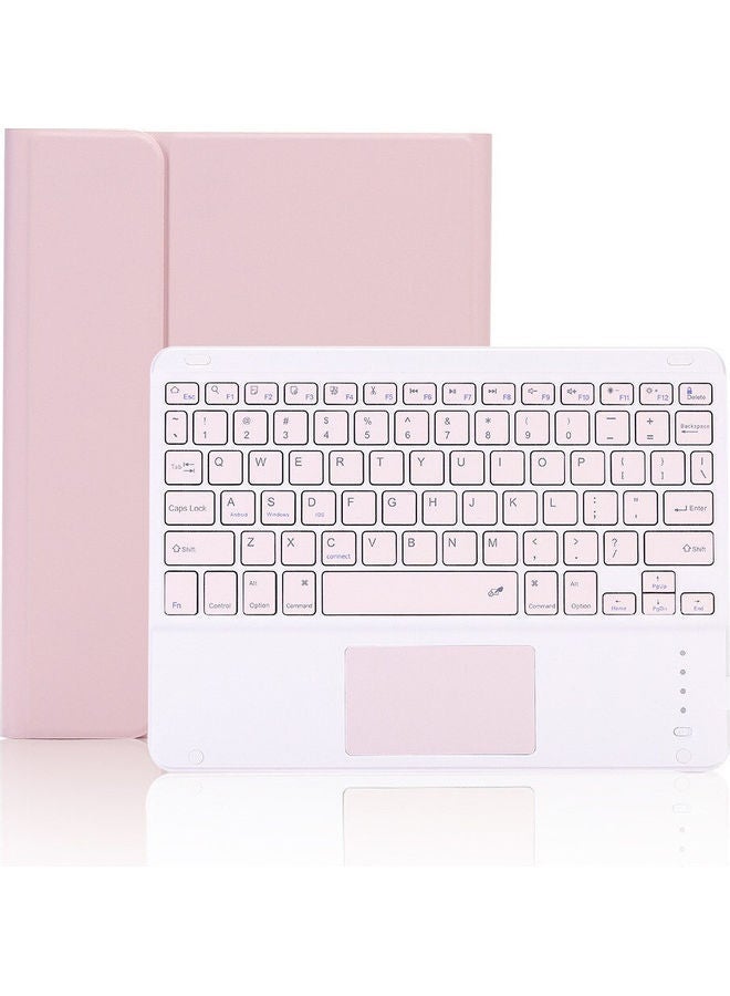 NIBEMINENT Bluetooth Keyboard With Protective Case Pink - Image 1