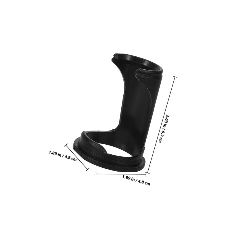 Sturdy Black Plastic Razor Stand With Stable Base For Men Shaving Brush And Razor Holder Organizer - Image 3