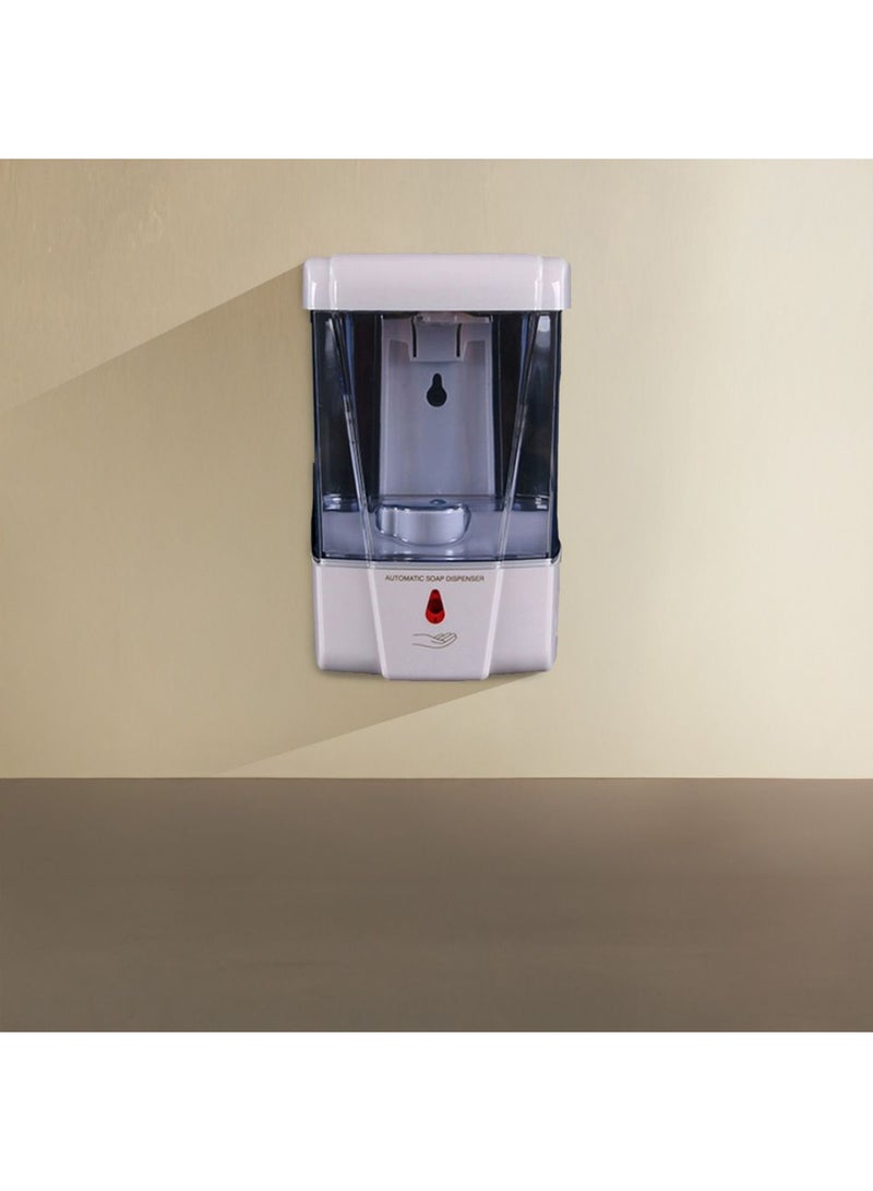 DANUBE HOME Milano Wall-Mounted Liquid Soap Dispenser – Modern Refillable Soap Pump for Bathroom & Kitchen | Durable ABS Material, Sleek Design, Easy Use & Hygienic Solution White  - Image 1