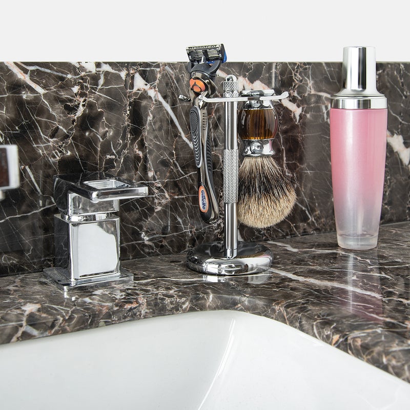 Stainless Steel Razor and Brush Holder Stand - Image 5