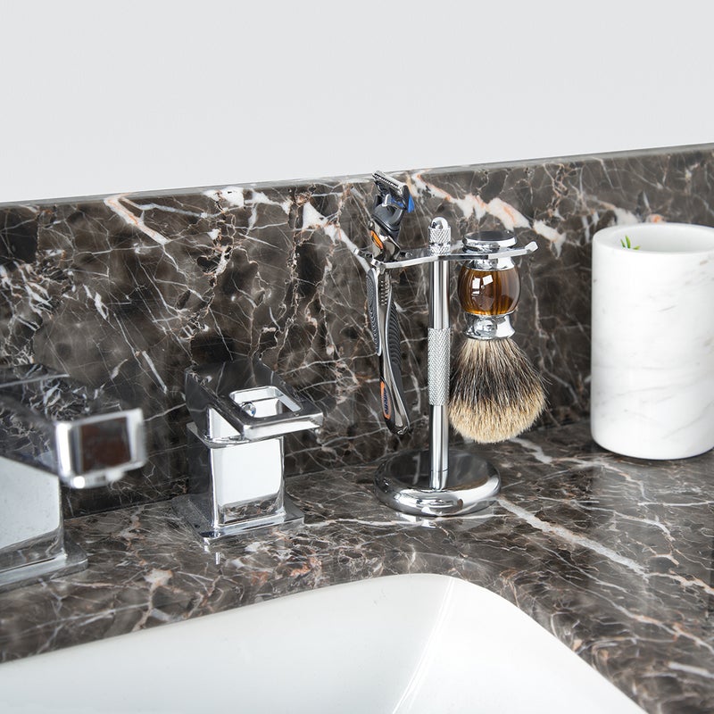 Stainless Steel Razor and Brush Holder Stand - Image 4