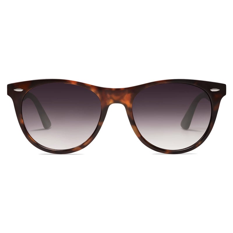 SOJOS Classic Polarized Sunglasses for Women Men Small UV400 Lenses SJ2076 with Dark Tortoise/Grey - Image 1