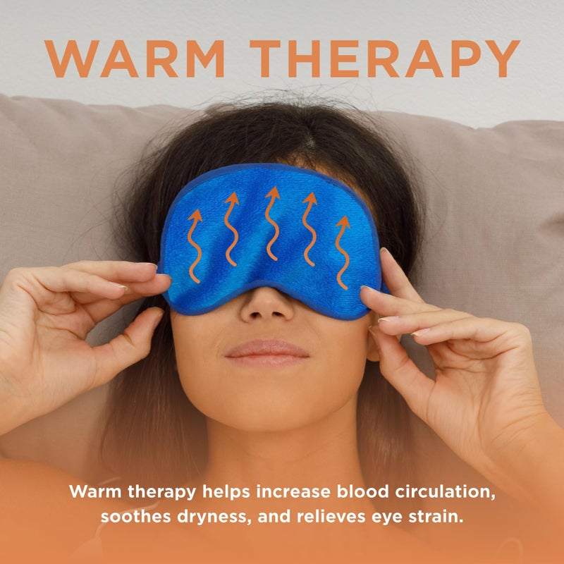 mediviz Warm Compress Eye Mask - Moist Heat Compress for Irritated Eyes and Eyelid Lumps and Bumps - Image 2