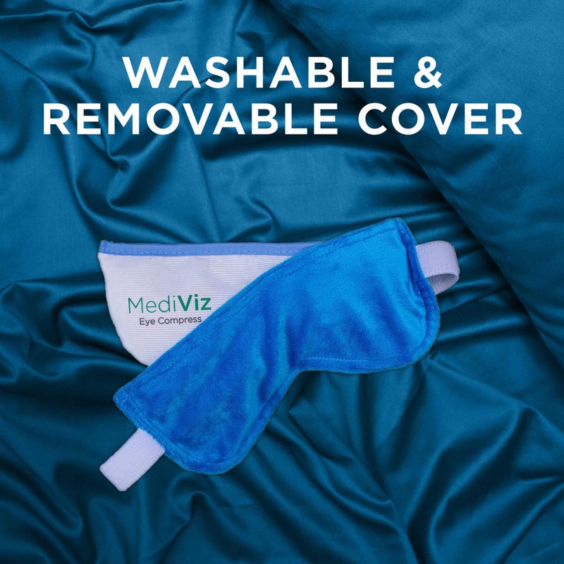 mediviz Warm Compress Eye Mask - Moist Heat Compress for Irritated Eyes and Eyelid Lumps and Bumps - Image 4