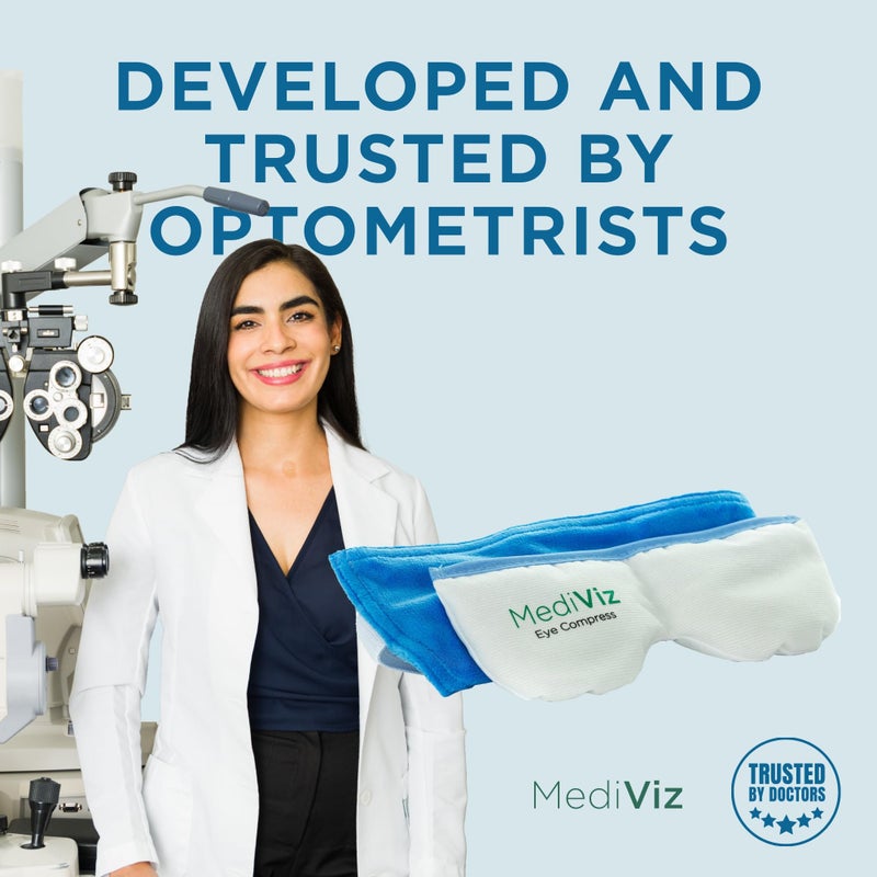 mediviz Warm Compress Eye Mask - Moist Heat Compress for Irritated Eyes and Eyelid Lumps and Bumps - Image 3