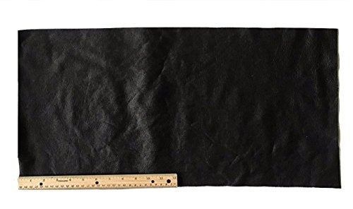 Dangerous Threads A-1 Upholstery Leather Piece Cowhide Black Light Weight 12 x 24 inches 2 SF - Image 5