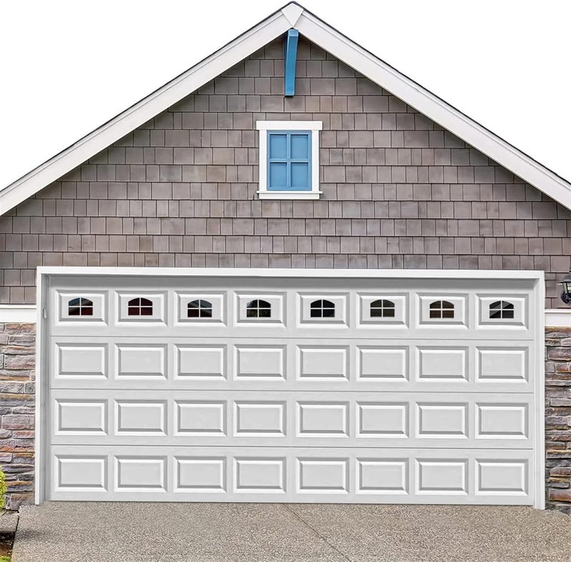 YURROAD 32PCS Strong Magnetic Garage Doors Windows Glossy Faux Window Panels Creates Realistic Look - Fits 2 Garage Car Decorative Hardware - Easy DIY Installation & Won't Fall Off - Image 1