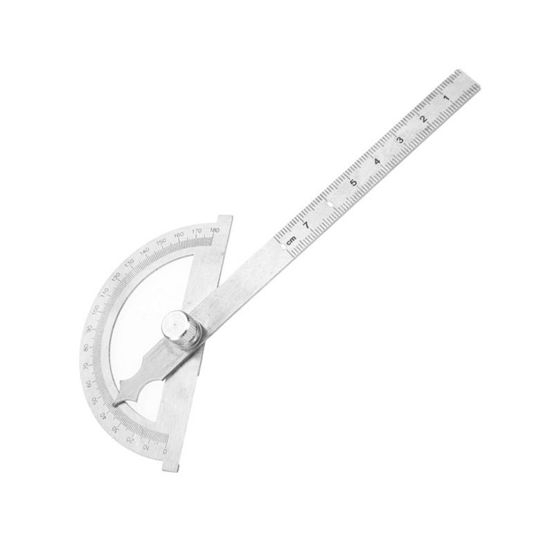 Stainless Steel 180 Degree Protractor Angle Finder Measuring Tool 80x120mm - Image 2
