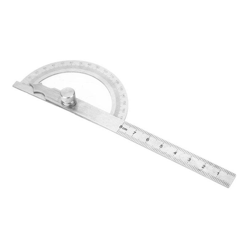 Stainless Steel 180 Degree Protractor Angle Finder Measuring Tool 80x120mm - Image 3