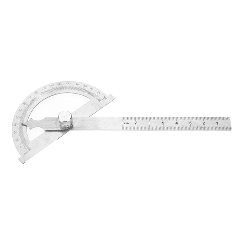 Stainless Steel 180 Degree Protractor Angle Finder Measuring Tool 80x120mm - Image 4
