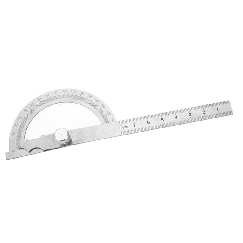 Stainless Steel 180 Degree Protractor Angle Finder Measuring Tool 80x120mm - Image 5