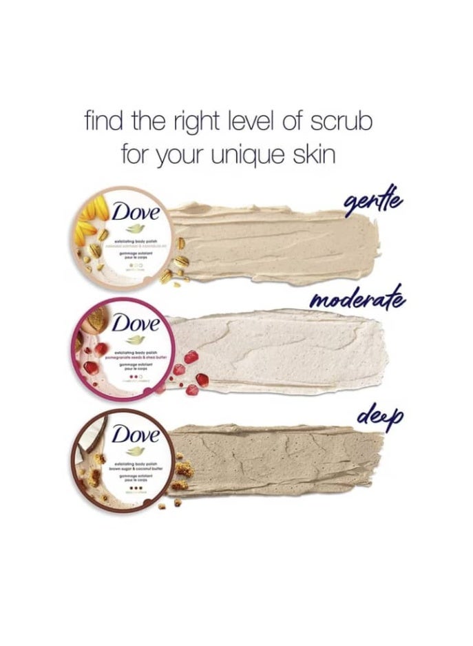 دوف مقشر الجسم بالخوخ الأبيض والأرز المطحون من دوف 425 جرام - Image 2