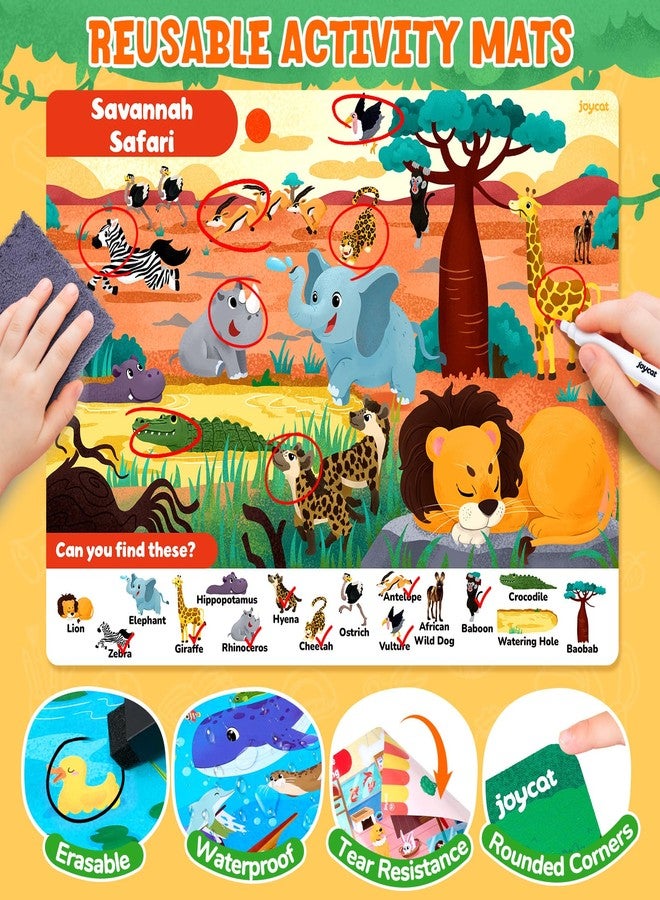 JoyCat Search and Find Activity Books, Animal Preschool Learning Activities for Toddlers & Kids, Travel Toys for Road Trip Car and Airplane, Busy Toy, Educational Game Gifts for Boys Girls Ages 3-5 - Image 2