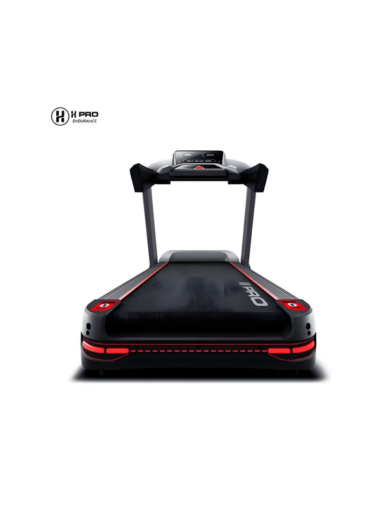 H Pro HM802 Folding Motorized Treadmill With 7.0 HP Peak AC Motor |1 to 20 Kmh Speed| 160 Kg Capacity, 18 Level Power Incline and LED Display Black - Image 2