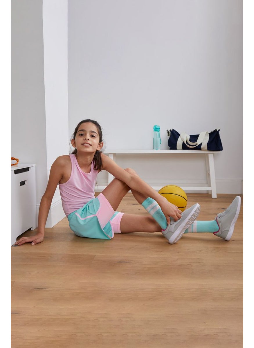 Tchibo Kids Girl Pull,On Running Short, Turquoise  - Image 1