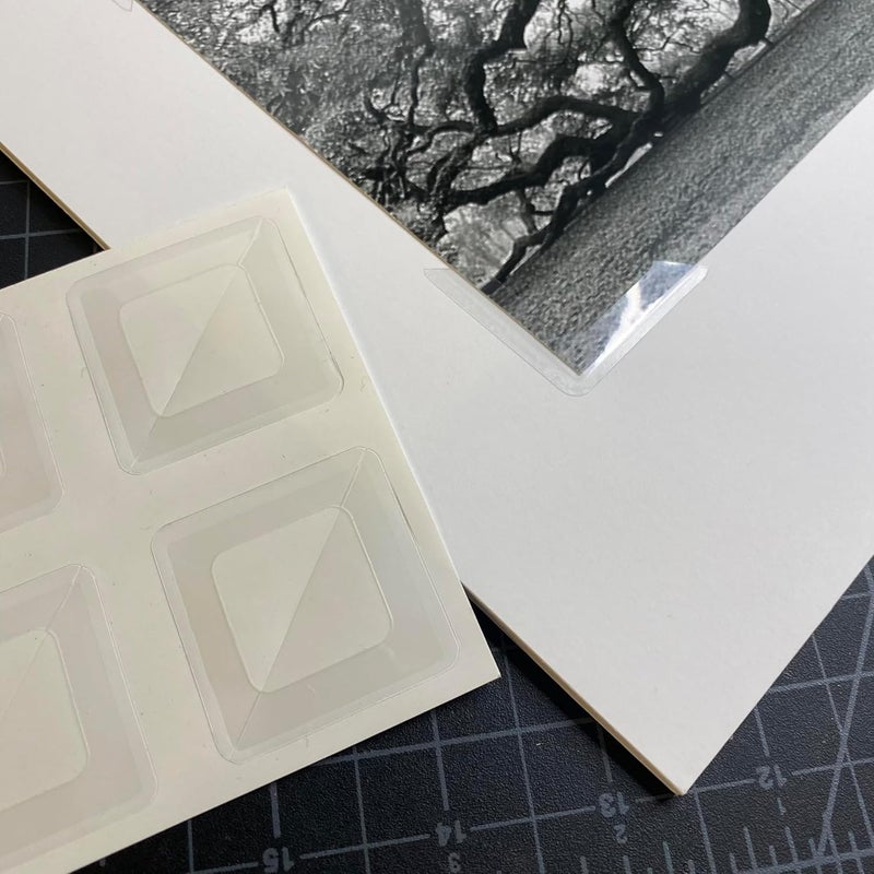 Lineco , Self-Adhesive Polypropylene Mounting Photo Corners, 1.25" Full View, Pressure Sensitive, Non-Yellowing Acrylic Adhesive (Pack of 48) 2 Packs - Image 3
