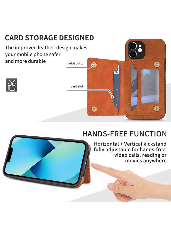 The Bros حافظة هاتف لجهاز آيفون 12 مع حامل بطاقة - Image 3