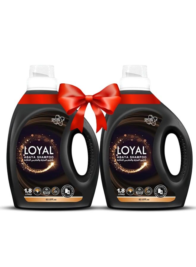 لويال شامبو سائل منظف للعبايات برائحة تدوم طويلًا، 2 × 1.8 لتر