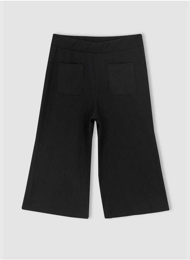 DeFacto Relax Fit Elasticated Waist Crop Culottes