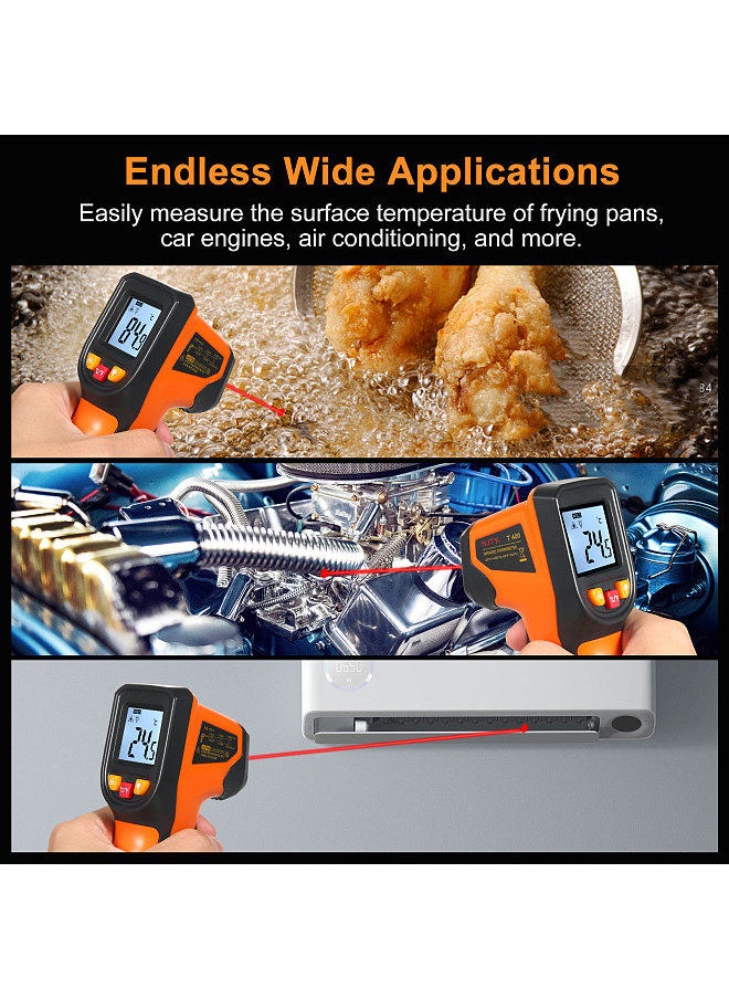 Infrared Thermometer Non-Contact Digital Temperature Gun -50°C~400°C (-58°F~752°F) IR Thermometer