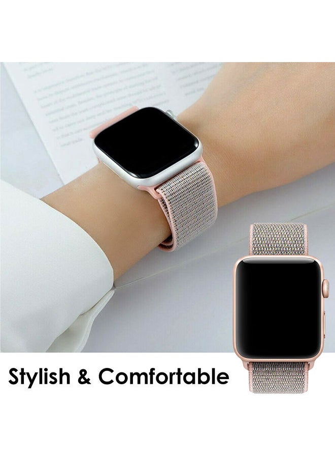 O Ozone - Nylon Sport Strap For Apple Watch Series 10 | Ultra 2 | 8 Ultra | 9 | 8 | 7 | 6 49/46/45/44/42mm Soft Breathable Adjustable Sport Band - Pack of 4 - B - Image 1
