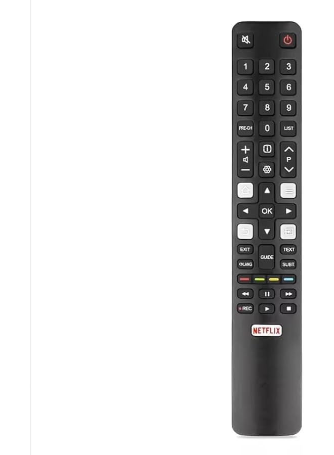 The Bros Universal Remote Control for TCL QLED Android TV, RC802N Model, Black - Image 1