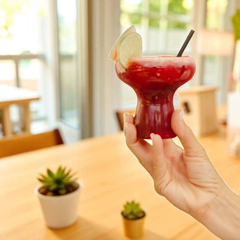 Oojami Lunara Clear Plastic Margarita Glasses, 11 oz, Set of 40, Disposable Party Cups for Cocktails (Clear Ripple Ribbed) - Image 4