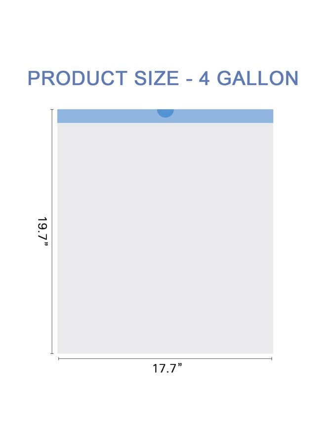 Garbage Bag Household Drawstring Thickened White Garbage Bag Closing Point Kitchen Dormitory Large Plastic Bag, Kitchen, Bedroom, Office, 4 Volumes 60 - Image 5