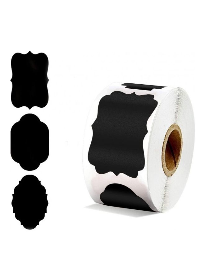 NIBEMINENT 300 Chalkboard Labels and White Erasable Marker Storage Stickers black - Image 2