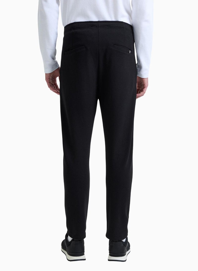 French Connection Smart Joggers With Cords In Jersey Canvas Texture - Image 3