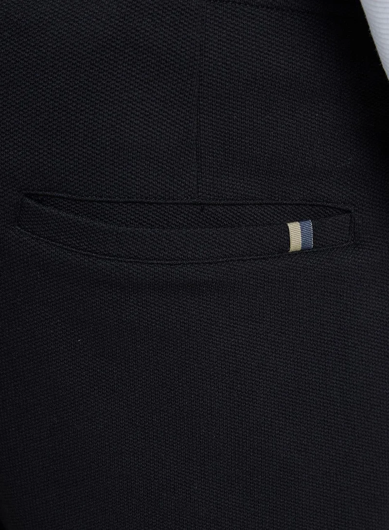 French Connection Smart Joggers With Cords In Jersey Canvas Texture