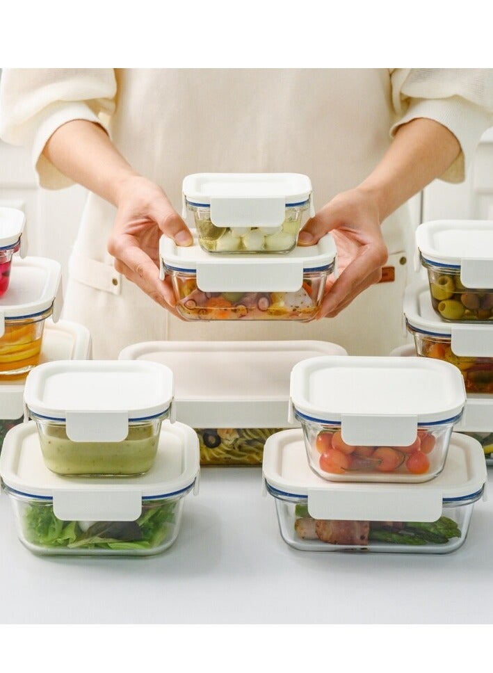 LocknLock LocknLock The Clear Glass Rectangular Mint Pack – 160ml, 380ml, 630ml & 1L  - Image 5