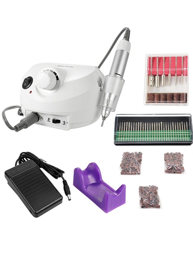Generic Electric Nail Polish Removing Tools Drill Machine Nail-Art Equipment White  - Image 2