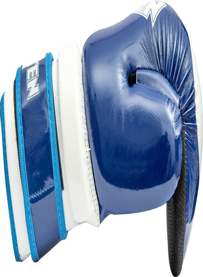 Top Ten Glossy Block ITF Pointfighter Gloves Blue - Image 3