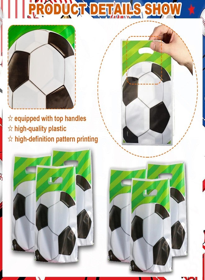 HEPAPATE 40Pcs Soccer Treat Candy Bags,Soccer Goodie Bag,Soccer Party Favors Bags Soccer Theme Gift Bag for Birthday Decorations,Soccer Themed Party Supplies - Image 3