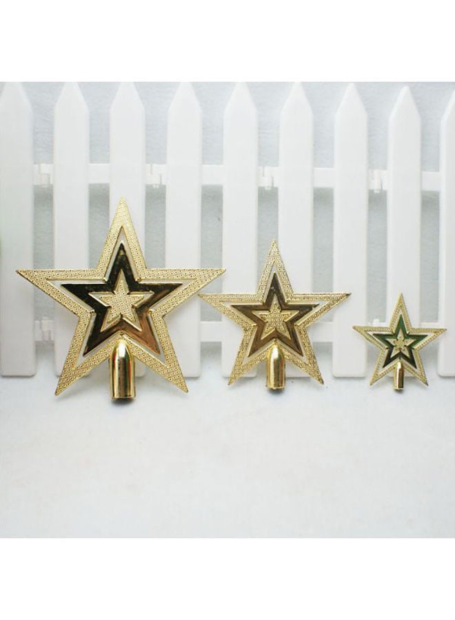 NIBEMINENT Decorative Tree Topper Glitter Star Ornament 20cm - Image 5