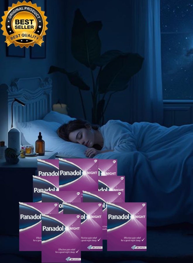 Panadol 11 Pieces Night 20 Tablets Effective Pain Relief - Image 1