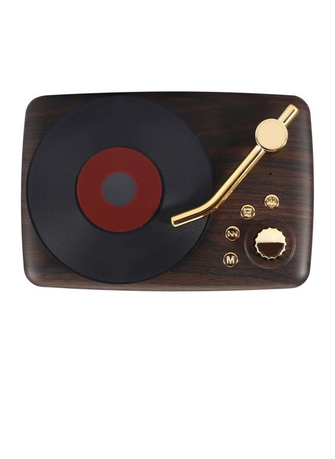 NIBEMINENT Retro Style Portable Bluetooth Speaker Brown/Gold/Black  - Image 2
