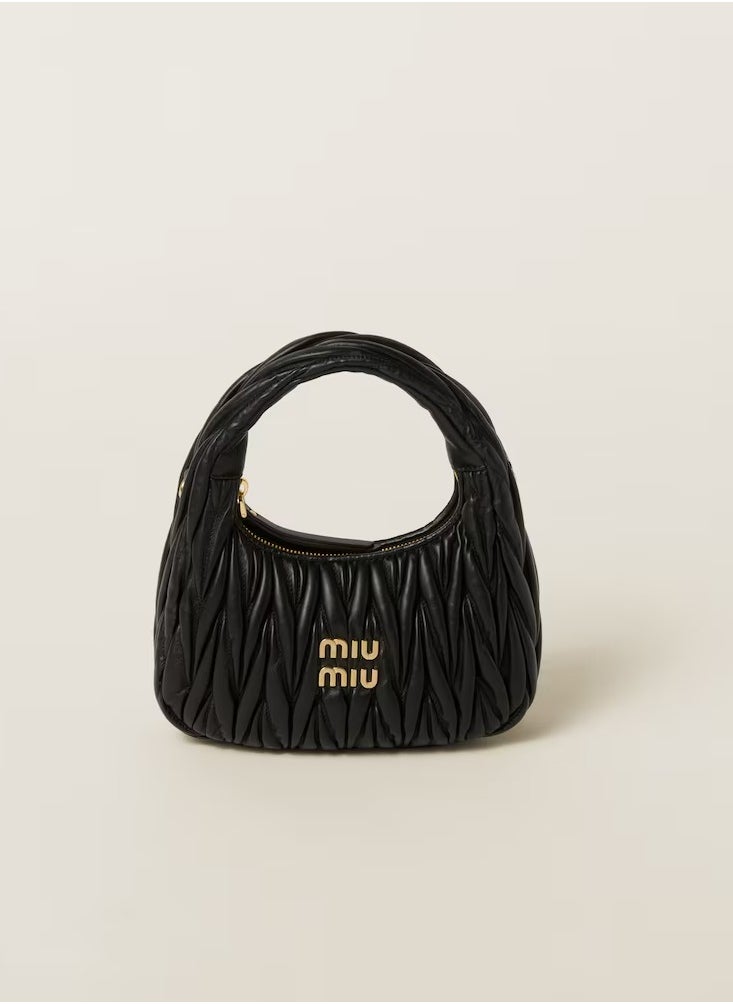Miu Miu MIU MIU Wander quilted nappa leather hobo Crossbody Shoulder Bag  - Image 1