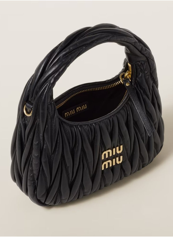 Miu Miu MIU MIU Wander quilted nappa leather hobo Crossbody Shoulder Bag  - Image 2