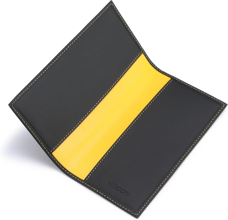HISCOW Minimalist Checkbook Cover - Full Grain Leather - Image 1