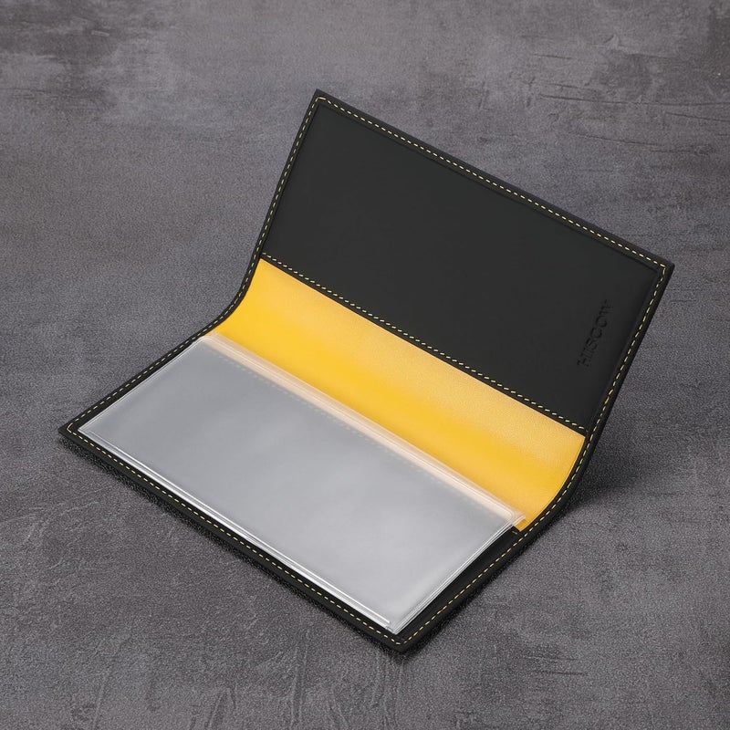 HISCOW Minimalist Checkbook Cover - Full Grain Leather - Image 4