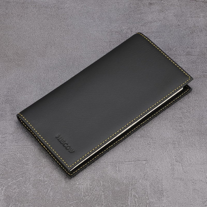 HISCOW Minimalist Checkbook Cover - Full Grain Leather - Image 3