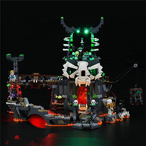 GEAMENT LED Light Kit Compatible with Lego Skull Sorcerers Dungeons Lighting Set for NINJAGO 71722 Building Model Model Set Not Included - Image 1
